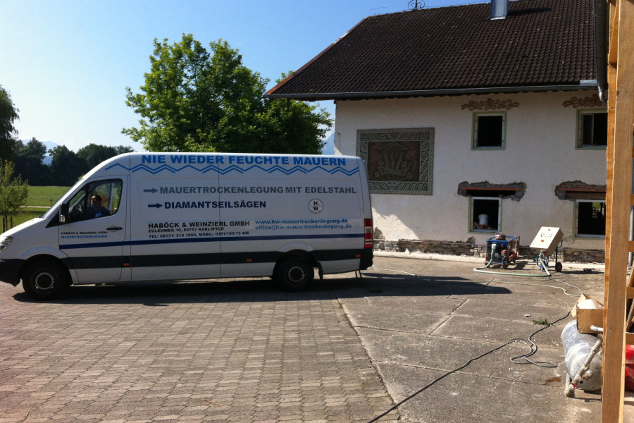Sägeverfahren in Traunstein
