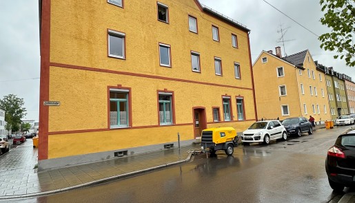 Nachträgliche Horizontalsperre aus Edelstahl, Projekt in Augsburg-Oberhausen 