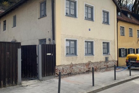 Horizontalsperre aus Edelstahl München, Untere Au