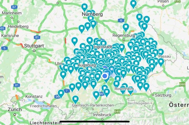 Referenzen in ganz Bayern, aktualisiert am 13.11.2023