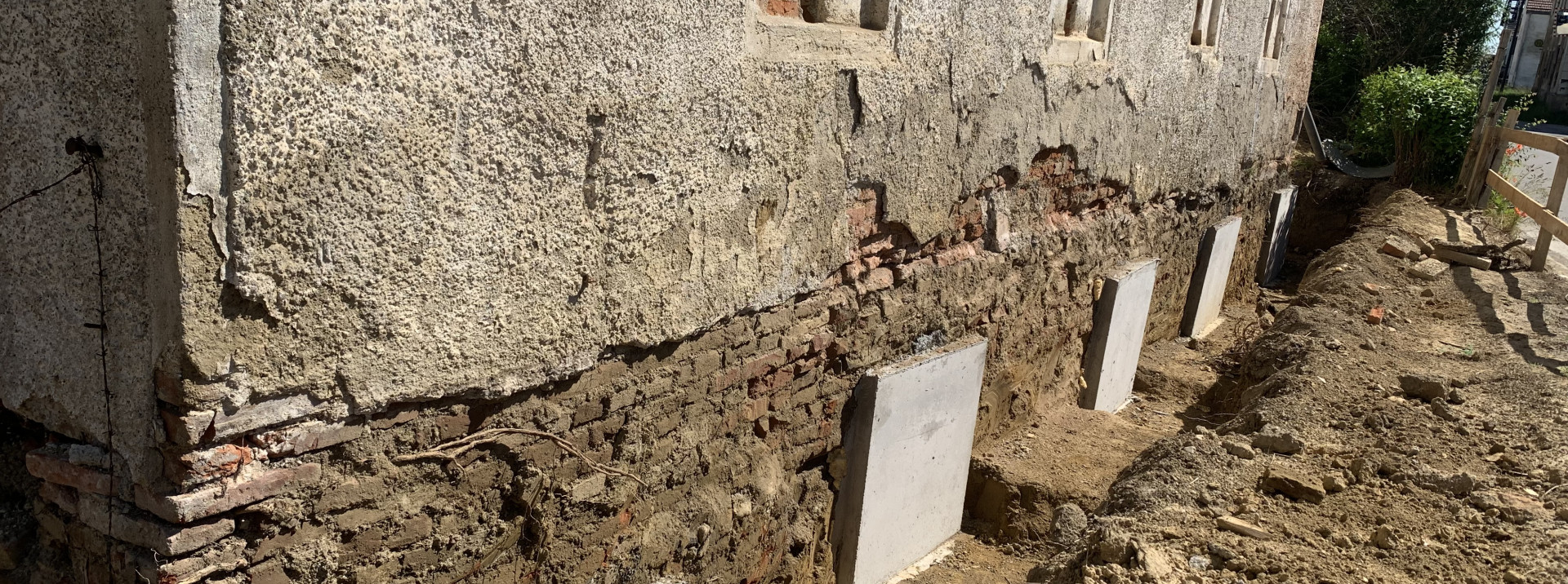 Maueraustausch und Mauer unterfangen