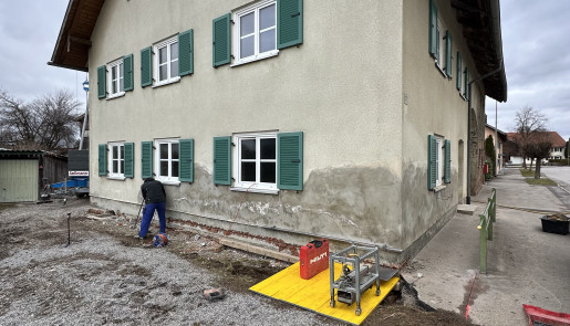 Mauertrockenlegung in Rieden bei Pforzen