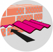 2. HW-Edelstahlplatten werden durch die komplette Mauerstärke getrieben.