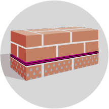 4. Die Sanierung ist abgeschlossen. Die Mauer oberhalb der Horizontalsperre fällt dauerhaft trocken.