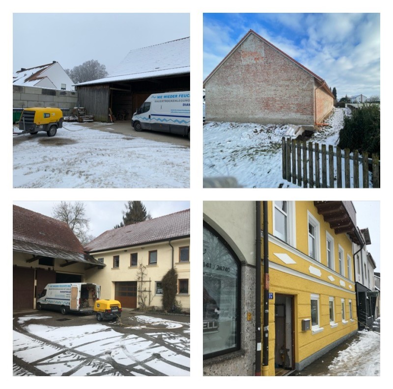 Mauerwerkstrockenlegung im Winter Mauertrockenlegung im Winter